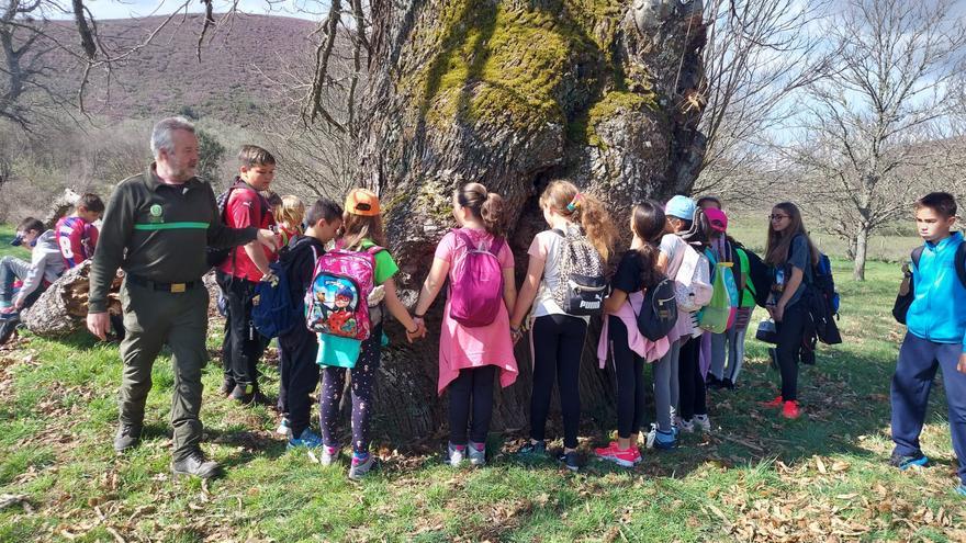 El colegio Riomanzanas se encuentra con &quot;su&quot; pueblo