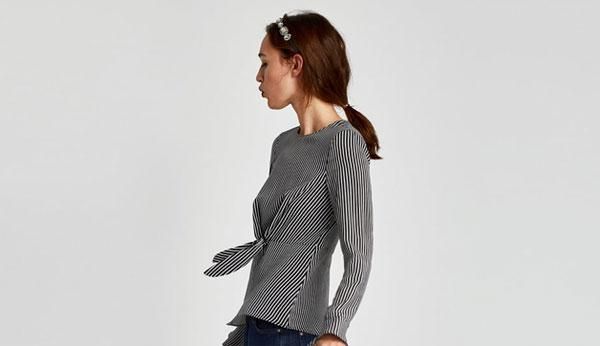 Coleta de Zara: con cinta joya