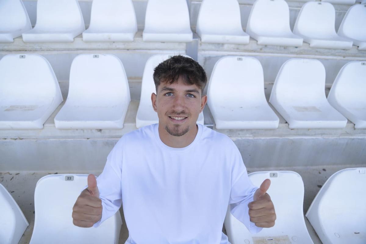 Matías Barboza, jugador del Córdoba CF, en El Arcángel.