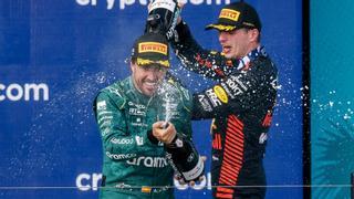 Verstappen se exhibe en Miami, con Alonso tercero en el podio y Sainz, quinto