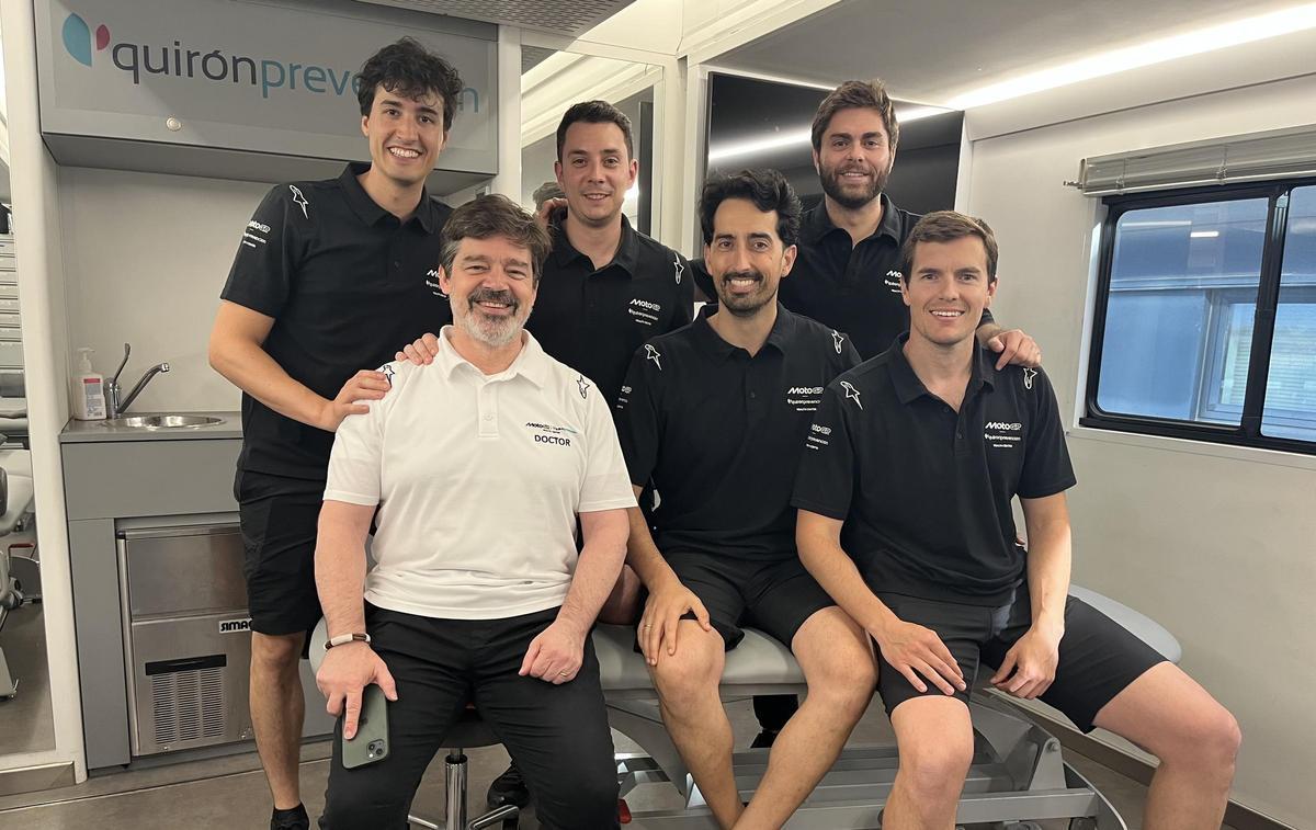 Carlos Crespo, Edu Aguado, Alec Escolar, el doctor Nacho Gallego, Carlos J. García y Miguel Suárez.