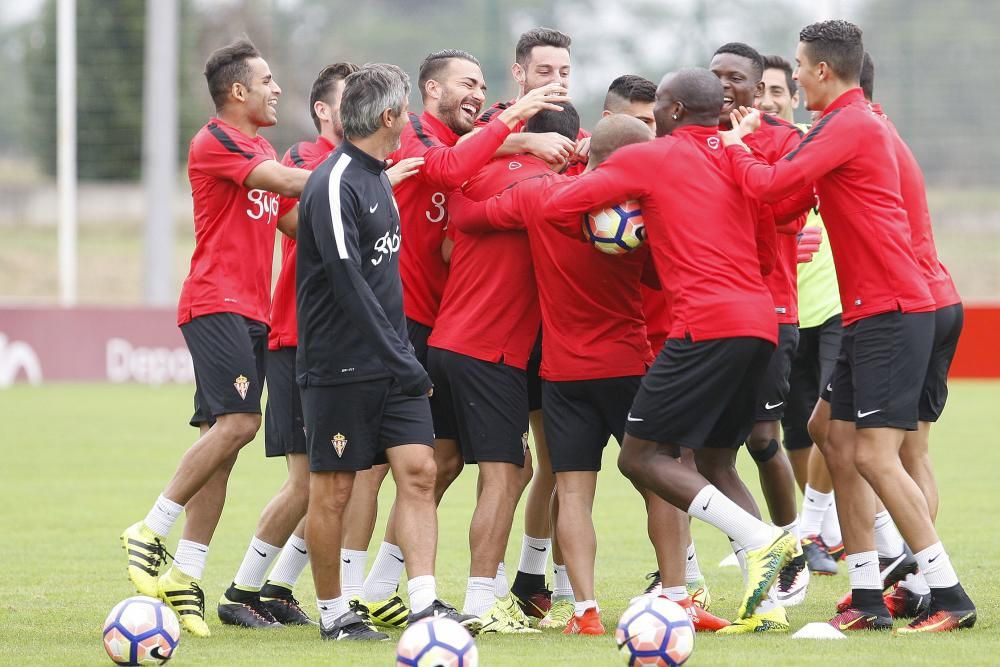 Entrenamiento del Sporting