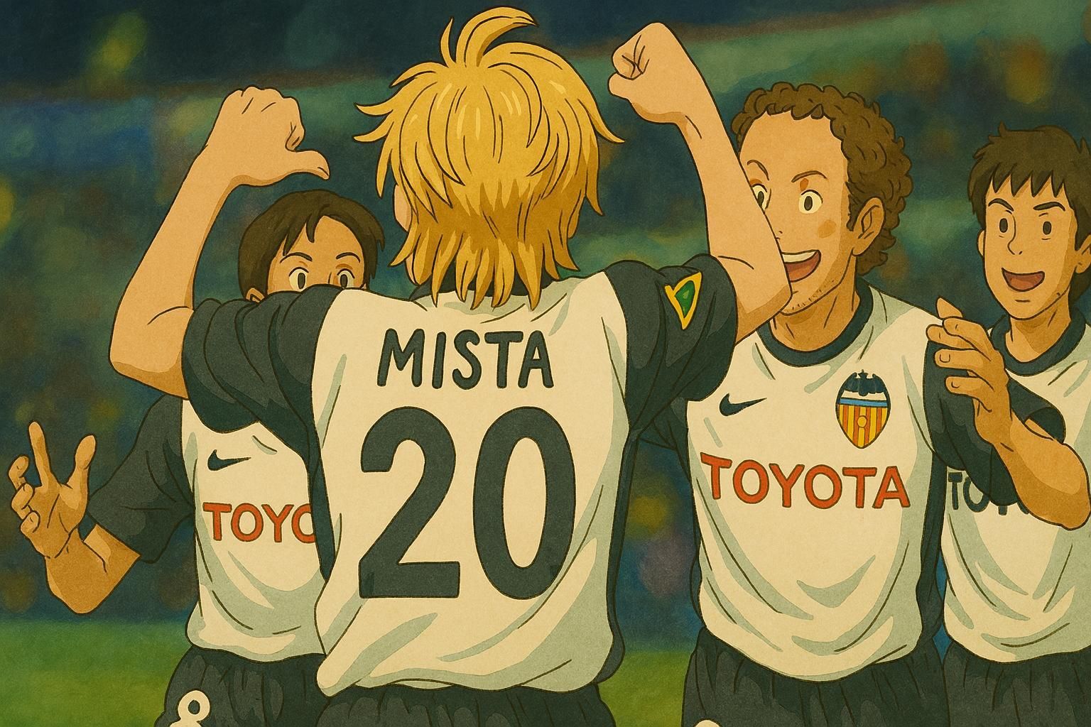 El Valencia del doblete, un equipo de dibujos animados