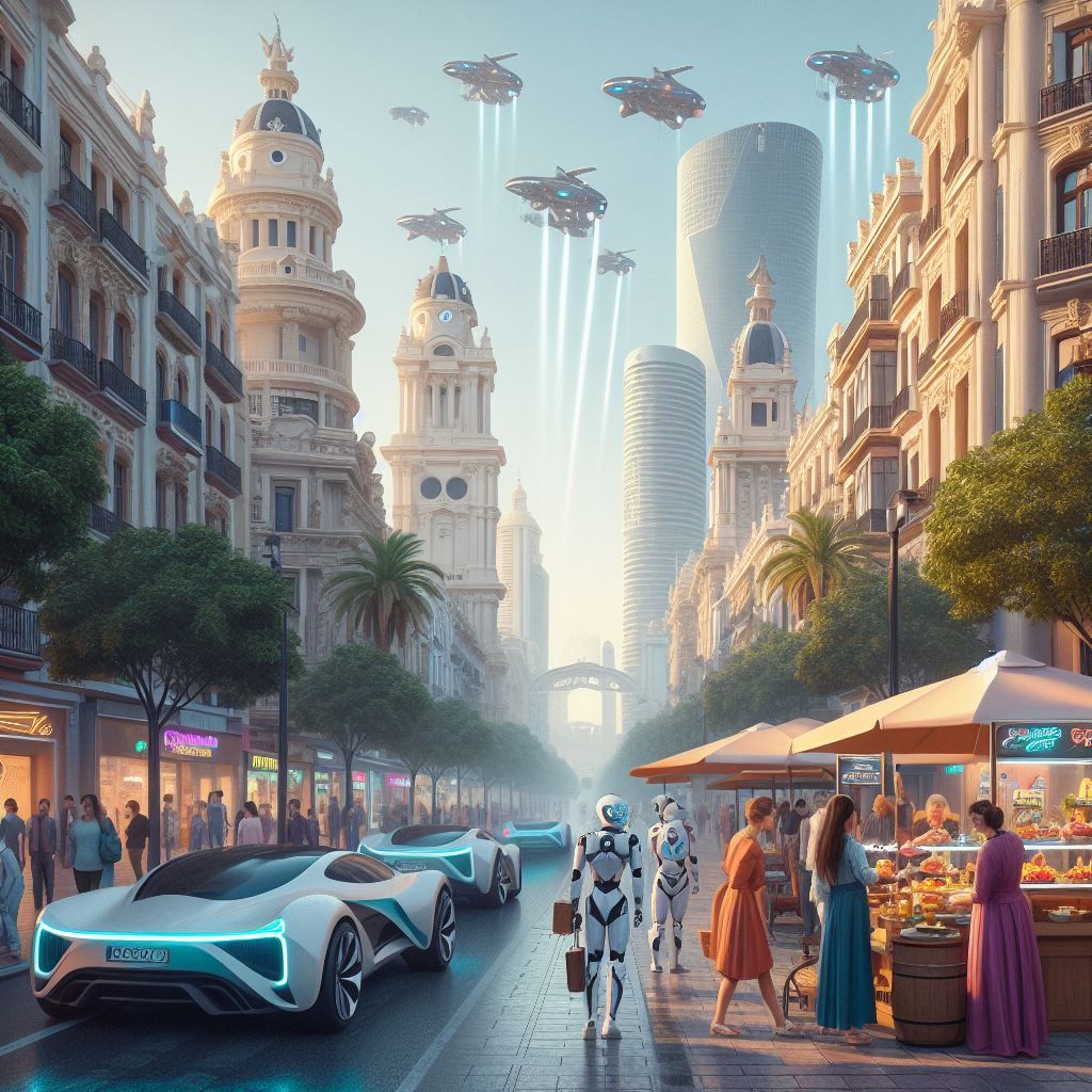 Así ve la inteligencia artificial la Málaga del futuro