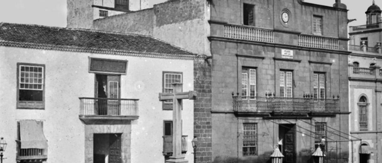 Palacio de Carta, sede de la Capitanía General, en una imagen de 1890.