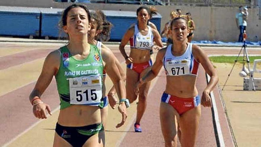 Andrea Romero, del Playas de Castellón, durante una de sus pruebas.