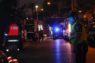 Derrumbe de un edificio de Playa de Palma