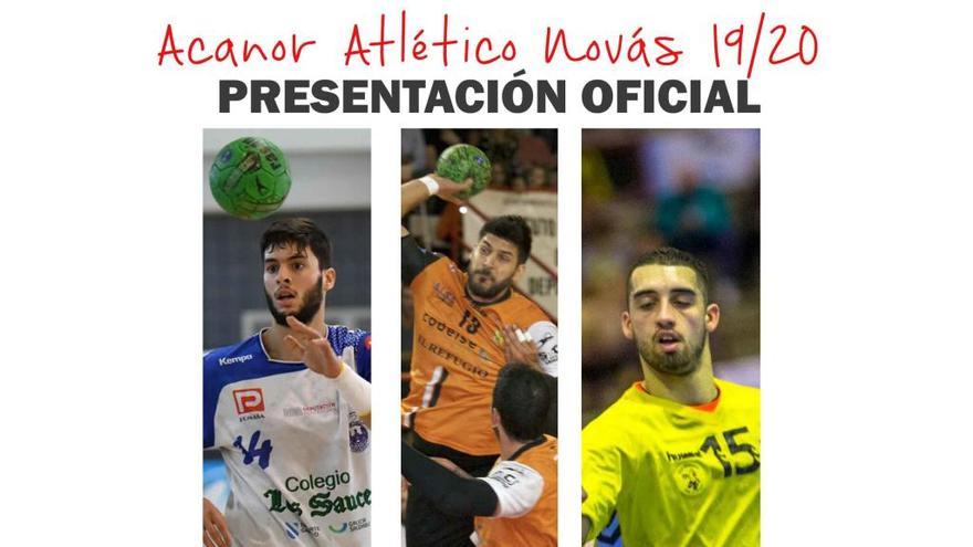 Cartel del acto de esta tarde, con la presentación de los tres jugadores, en O Telleiro.