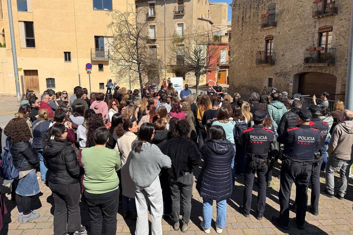 Imatge de la concentració davant del CCBE.