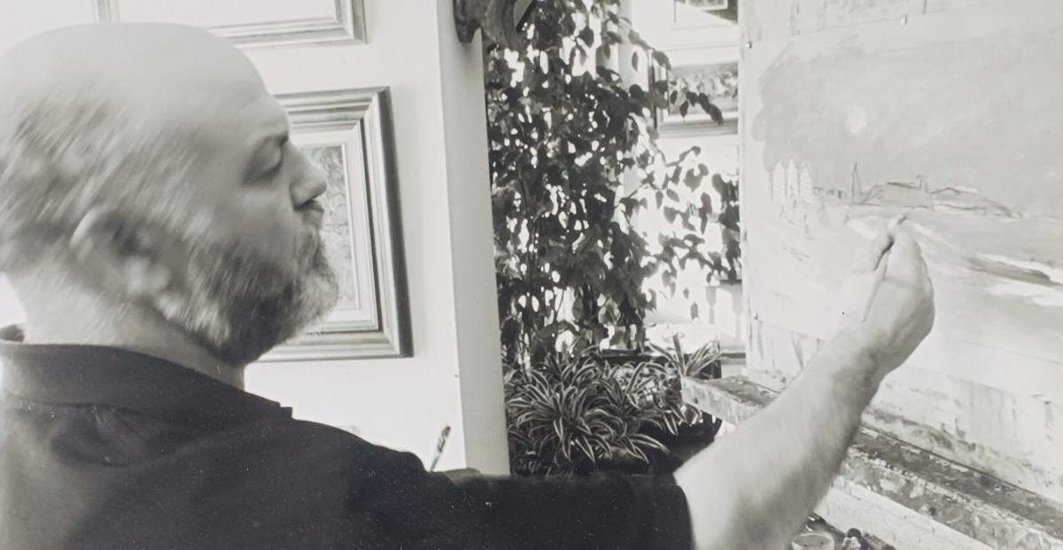 Díaz de Orosia, el prolífico pintor que dejó huella en los astilleros antes de apostar por el arte