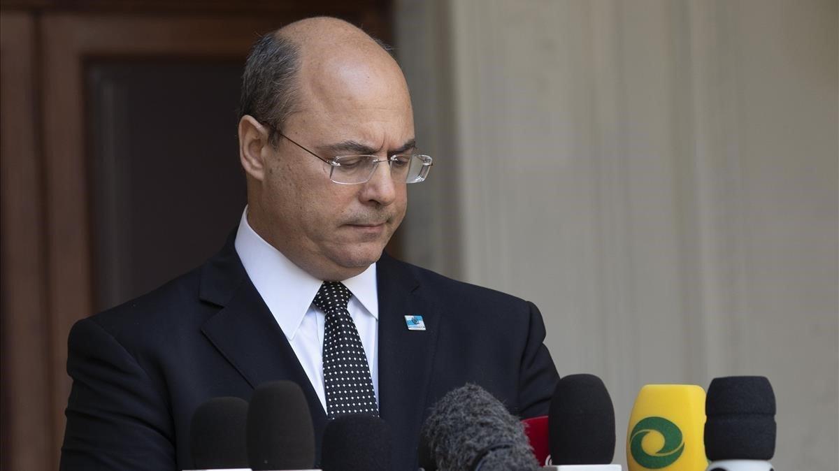 zentauroepp53539501 rio de janeiro governor wilson witzel pauses as he speaks to200526191028