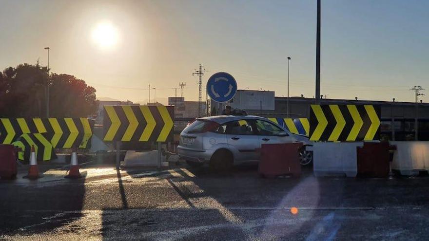 Segundo accidente en Vila-real, en la misma rotonda, en apenas 6 horas