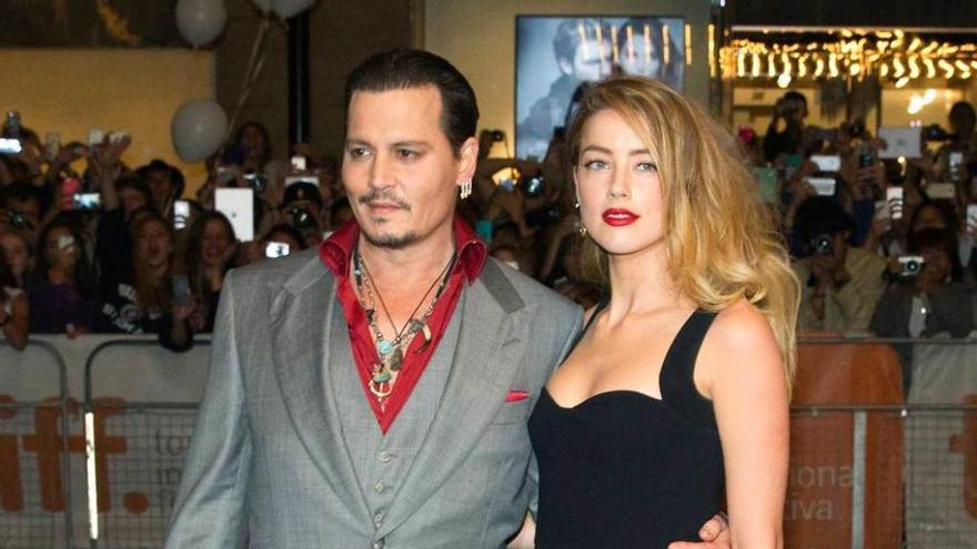 Johnny Depp y Amber Heard.