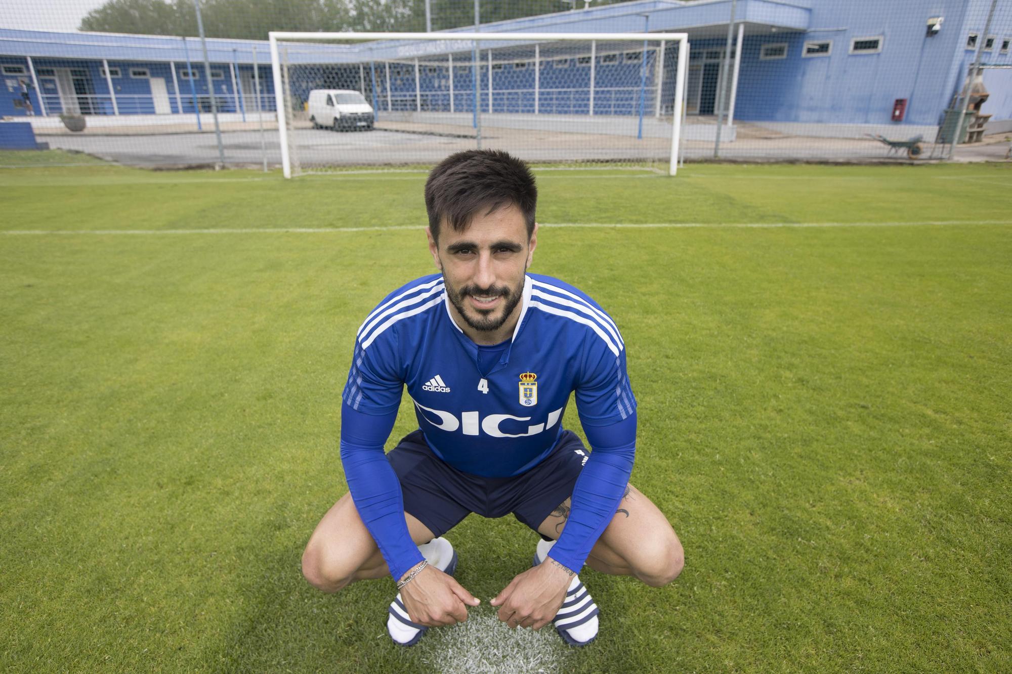 David Costas, jugador del Oviedo