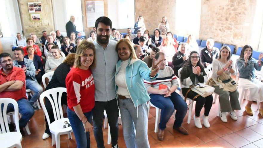 López Bueno y Silva en la presentación de ayer en Callobre.