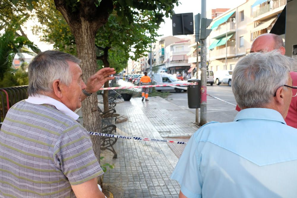 Cinco personas resultan heridas por la caída de la rama de un árbol en Elda