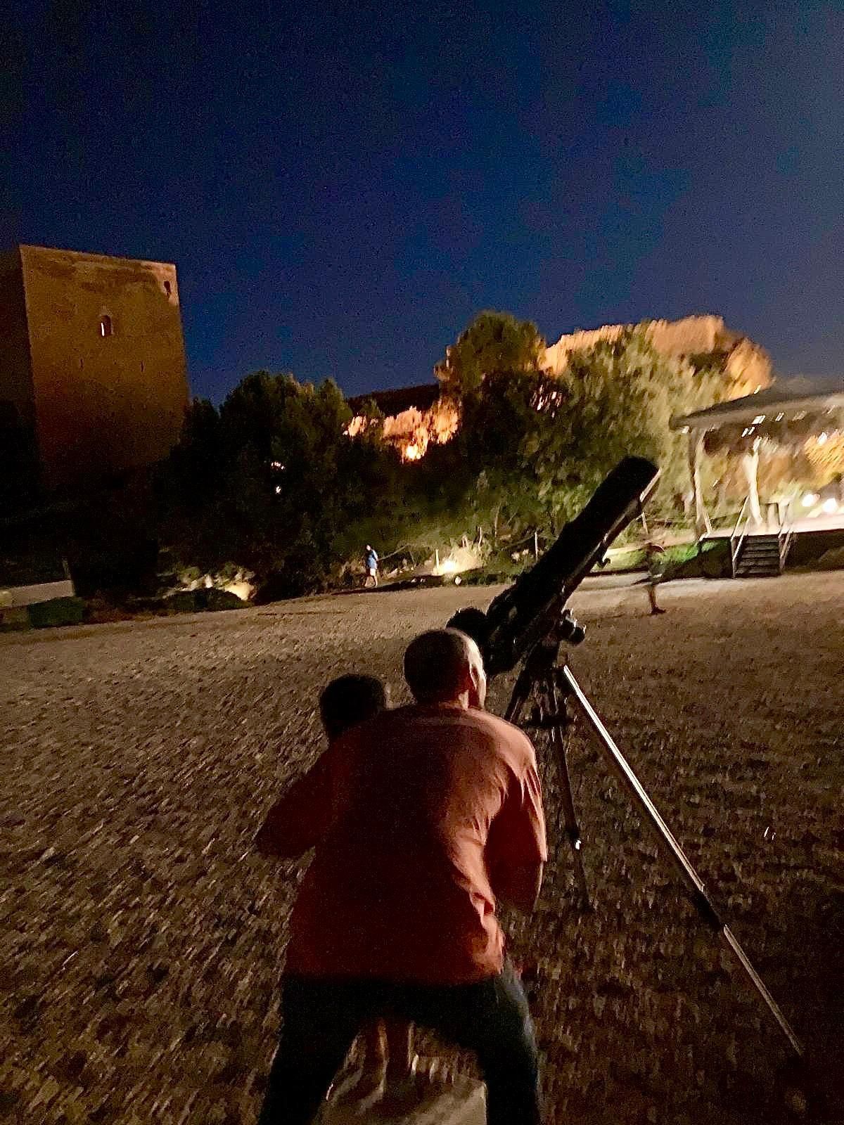 'La noche de Perseidas' en el Castillo de Lorca en 2023.