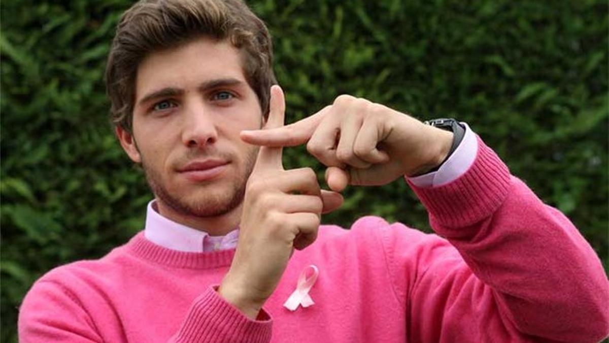 Sergi Roberto apoya la lucha contra el Cáncer de Mama