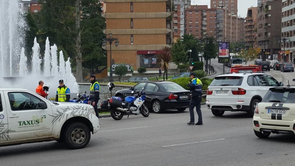 Accidente en la plaza Castilla