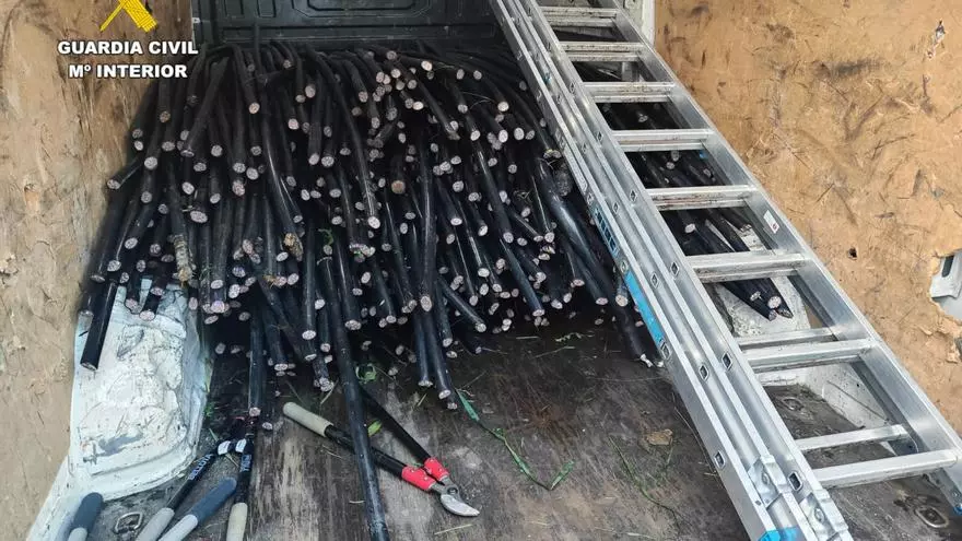 Cae un grupo criminal dedicado al robo de cable de cobre en A Coruña