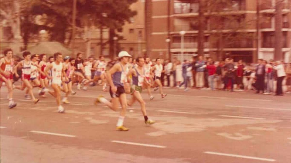 Imagen del primer maratón de Valencia