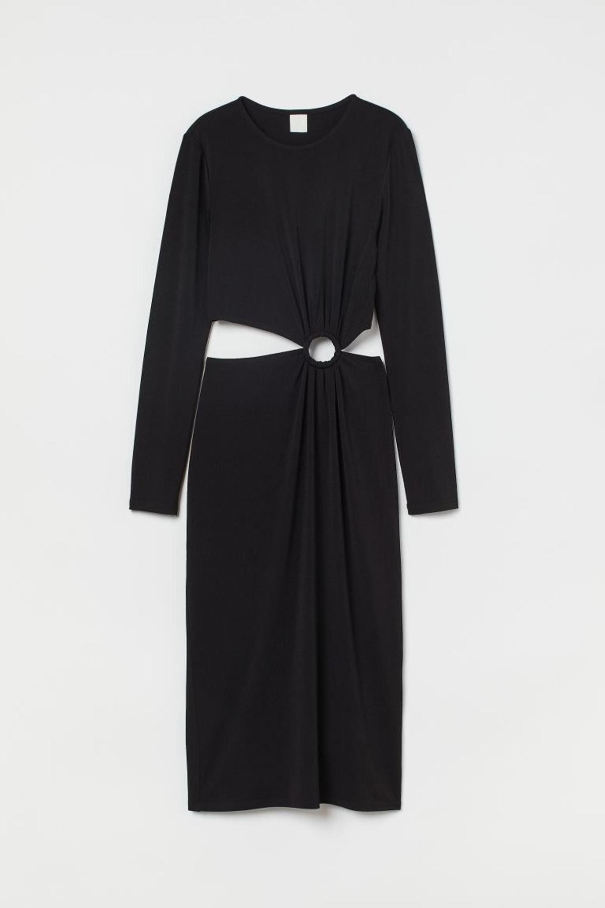 Vestido negro cut-out