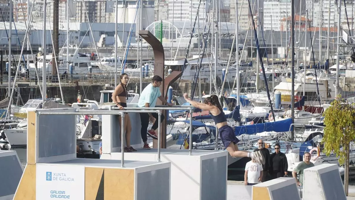 Los primeros visitantes de GRAVITEO A Coruña Xacobeo