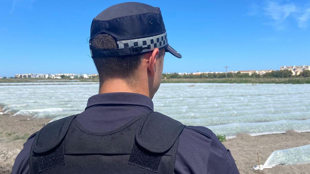 La Policía Local ha reforzado la protección de la campaña del melón.