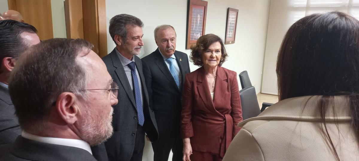 Carmen Calvo, presidenta del Consejo de Estado, recibida por los miembros del Consejo Jurídico de la Región de Murcia.