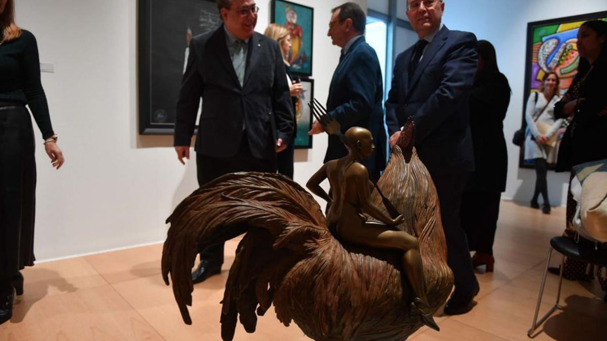 Presentación de ‘Sueño de navegante’, el martes por la mañana.   | // V. ECHAVE