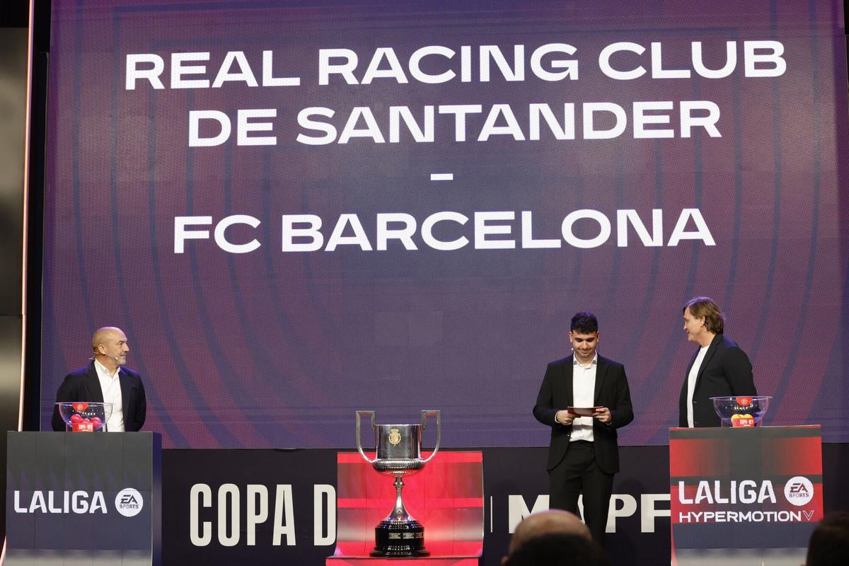 El Barça se cita amb el Racing en el duel de vuitens de final de la Copa