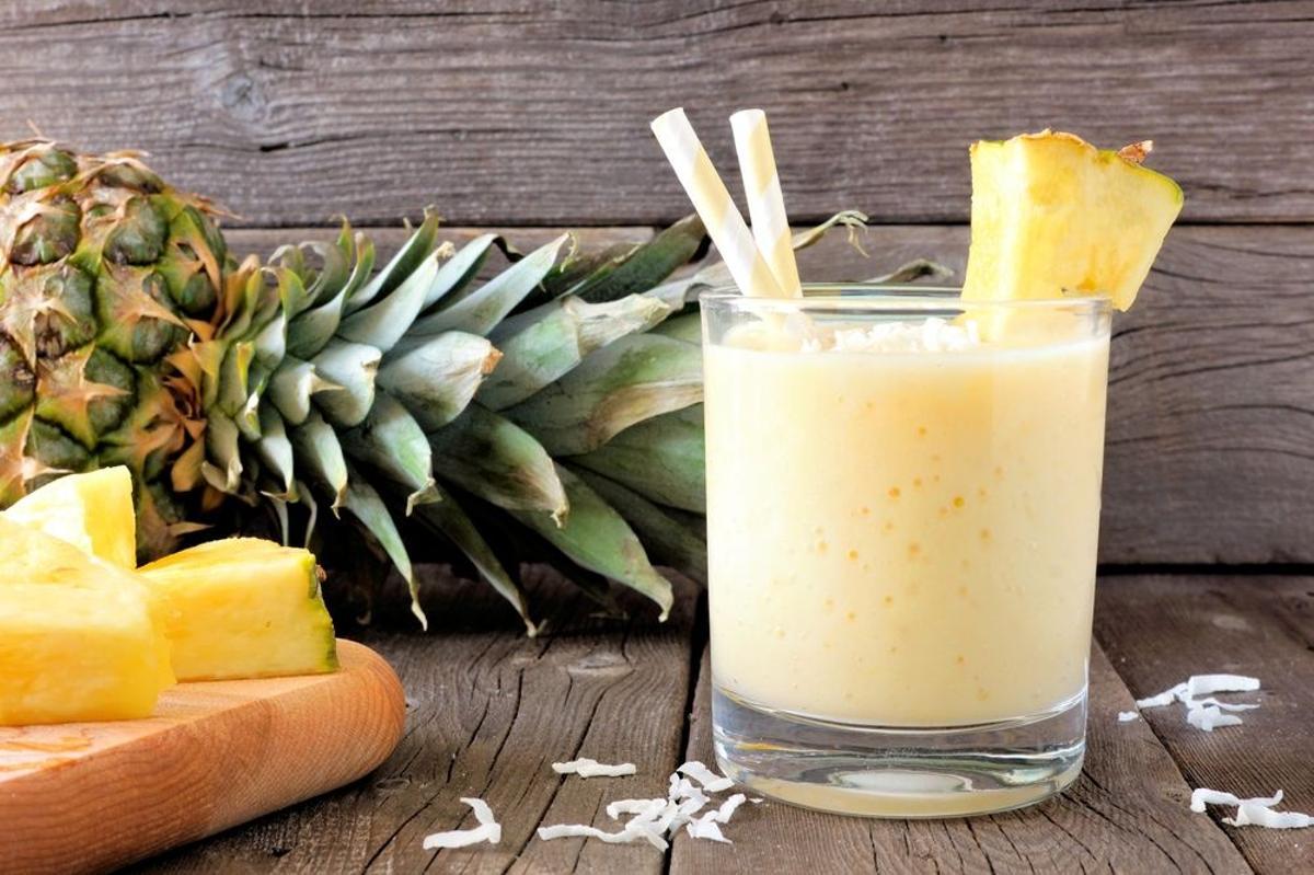 Batido de coco y piña.