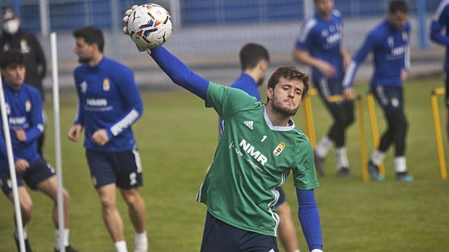 Femenías, en un entrenamiento en El Requexón. | Miki López