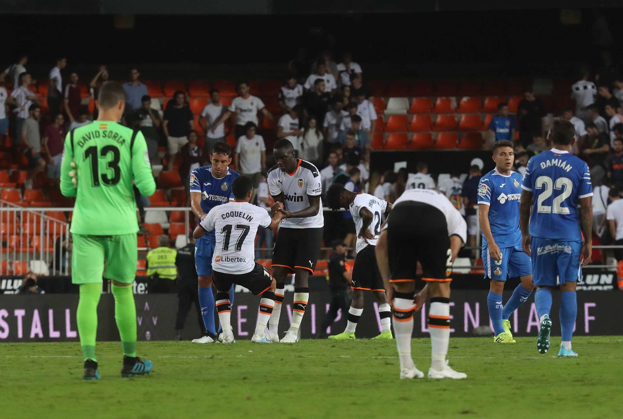 Los enfrentamientos Valencia CF - Getafe con Bordalás en el banquillo madrileño