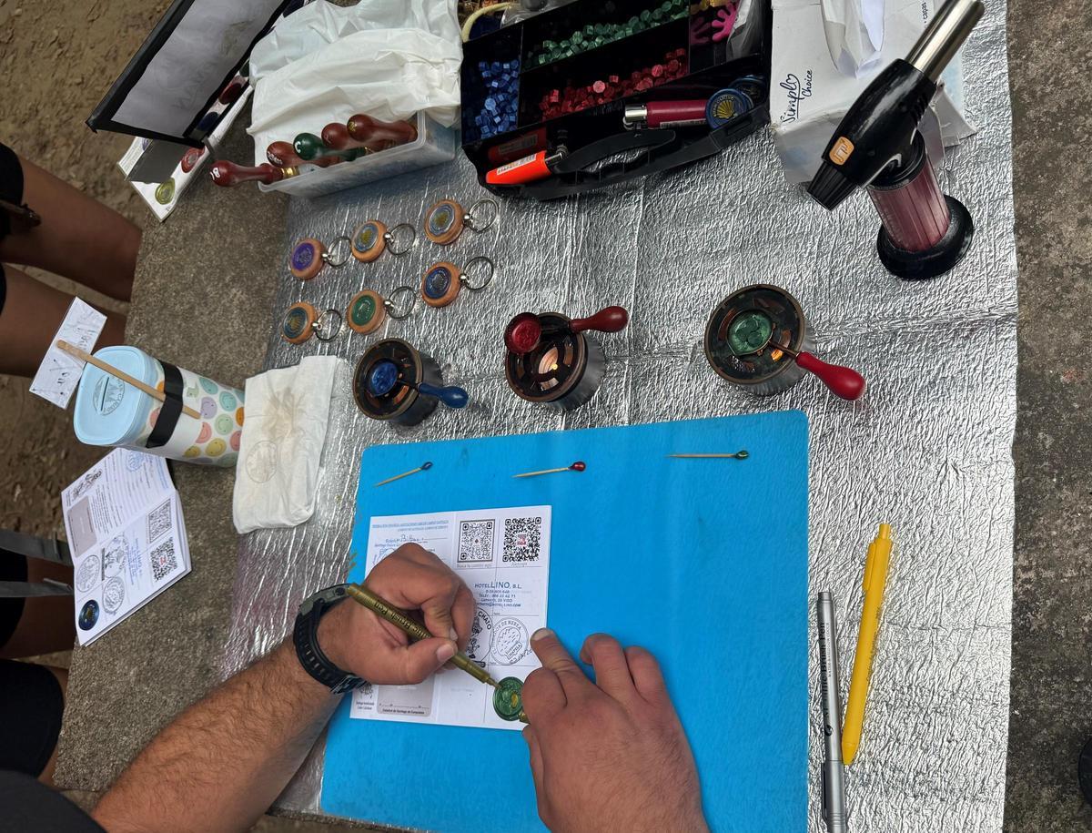 Sellos especiales en el Camino Portugués por la costa para las compostelas de los peregrinos.