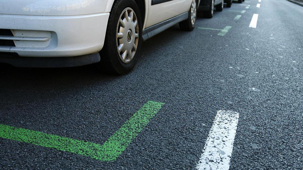 Imagen de archivo de una zona verde de aparcamiento