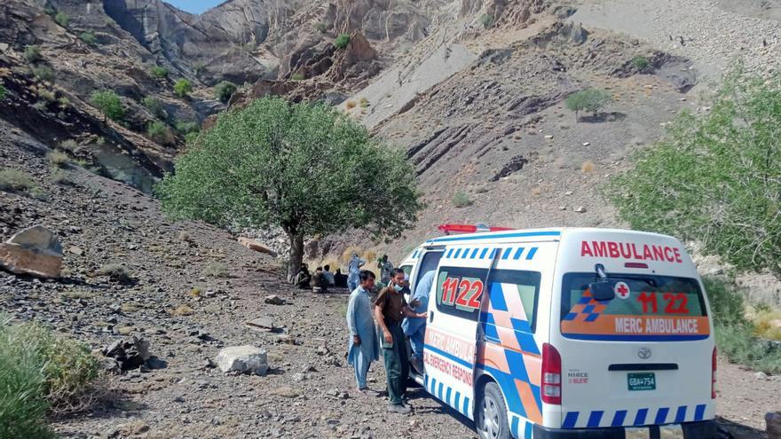 Imagen de archivo de una ambulancia en Balochistan, Pakistán.