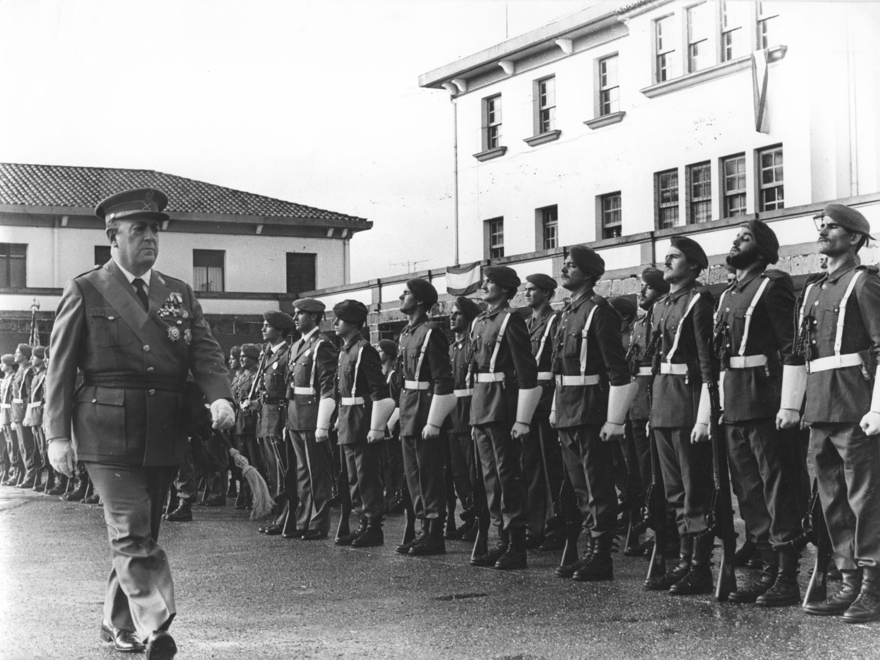 El cuartel de Barreiro, en 1982.