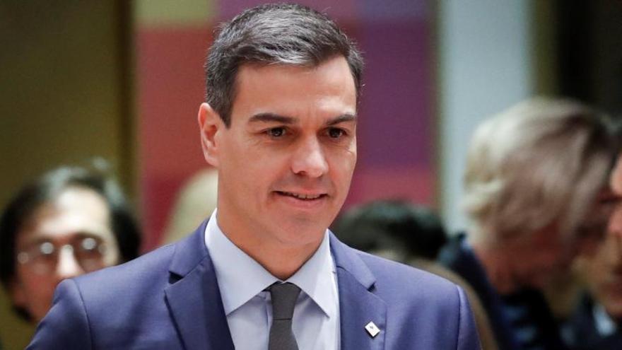 Pedro Sánchez, durante el Consejo Europeo en Bruselas.