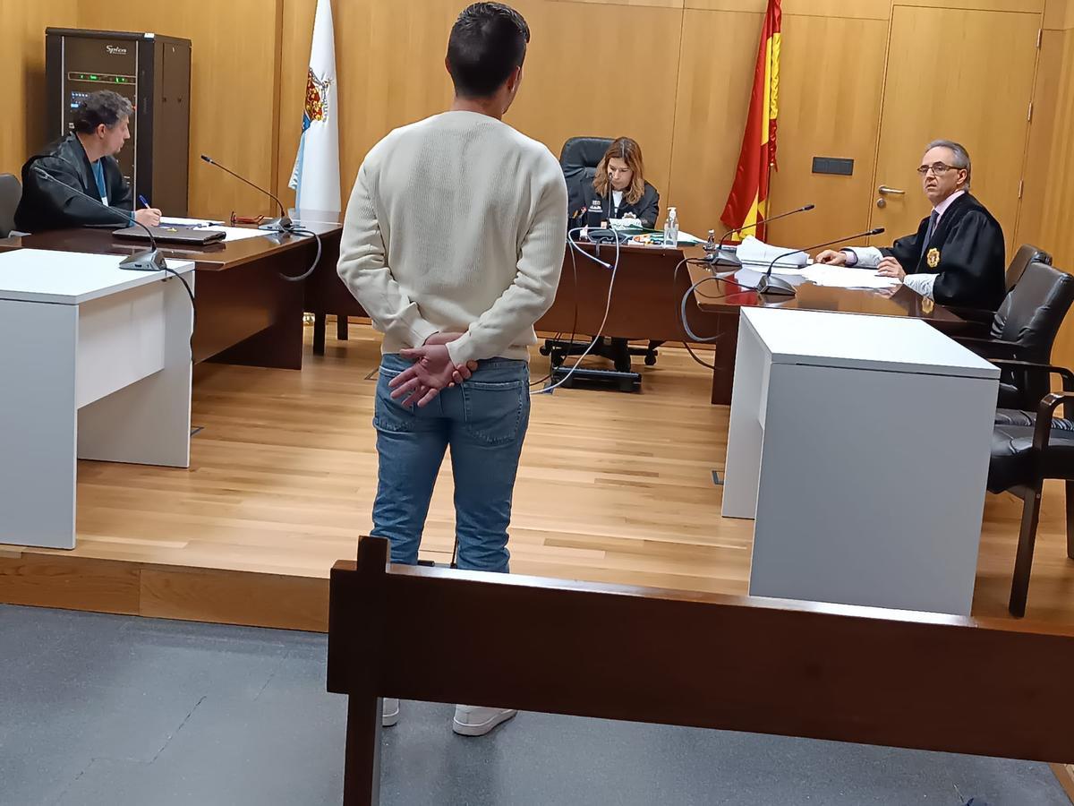 El acusado, durante su interrogatorio en el juicio.