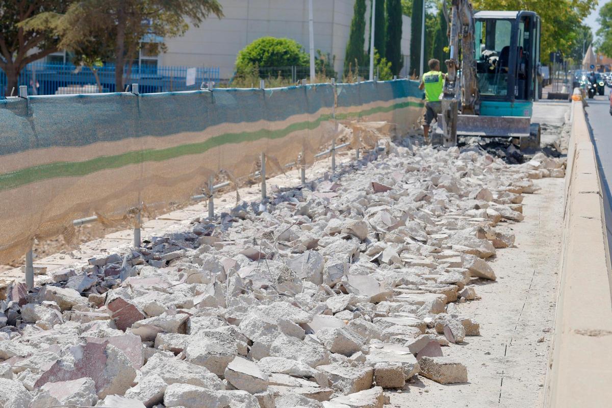 Obras de ampliación del barranco del Poyo en Picanya