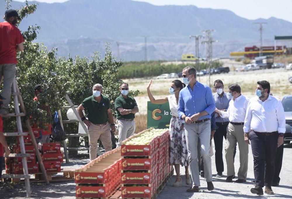 Visita de los reyes a la cooperativa La Carrichosa de Cieza