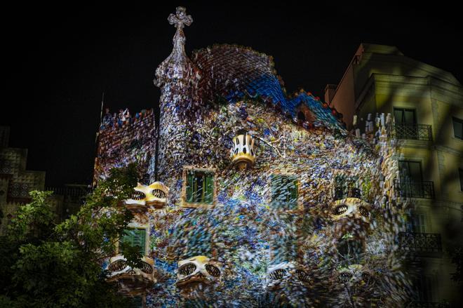 El espectacular ‘mapping’ sobre la Casa Batlló