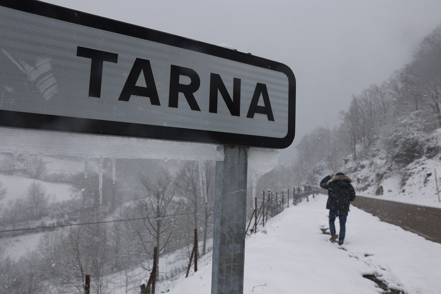 EN IMÁGENES: Asturias se enfrenta a un temporal de frío y nieve en abril