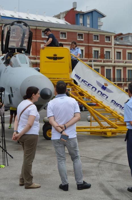 Aviones del festival aéreo de Gijón