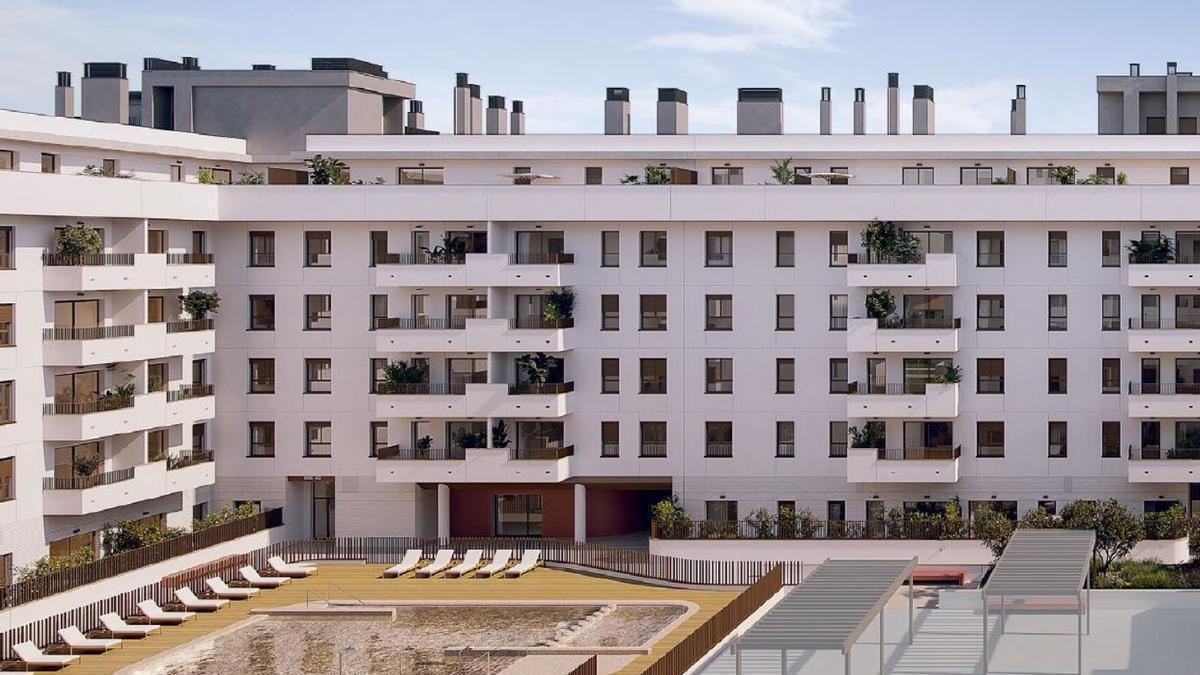 Recreación del último proyecto lanzado por Metrovacesa en Sagunt.