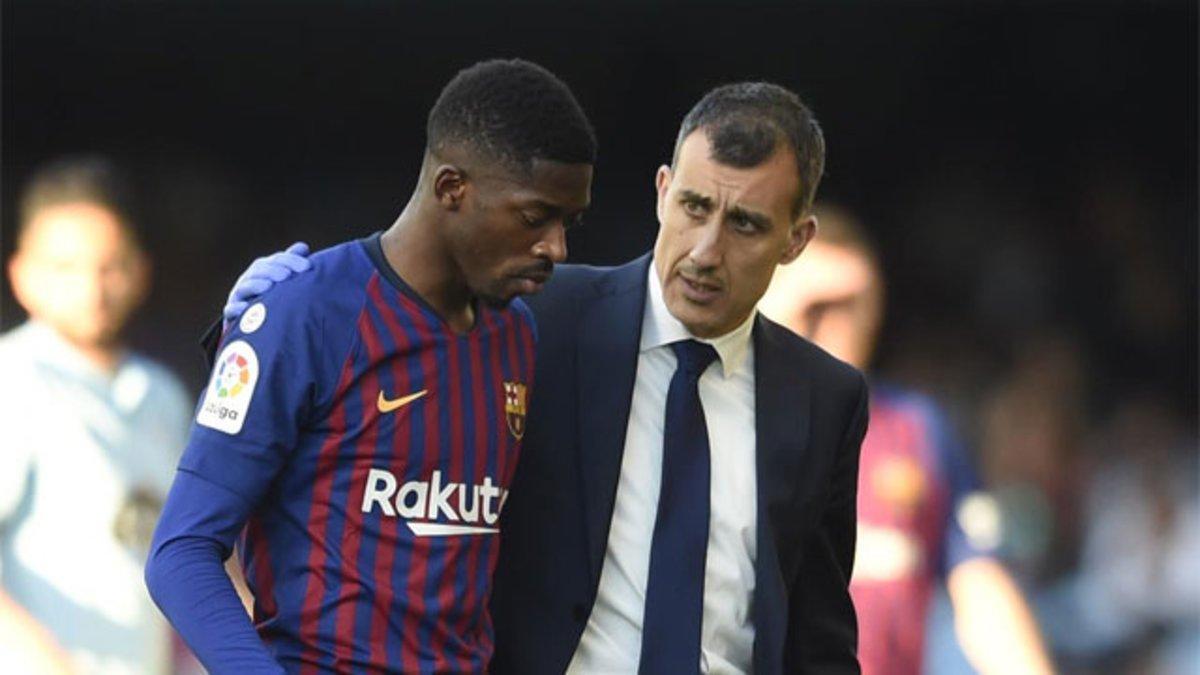 Dembélé se rompe a los cuarenta segundos (ES)