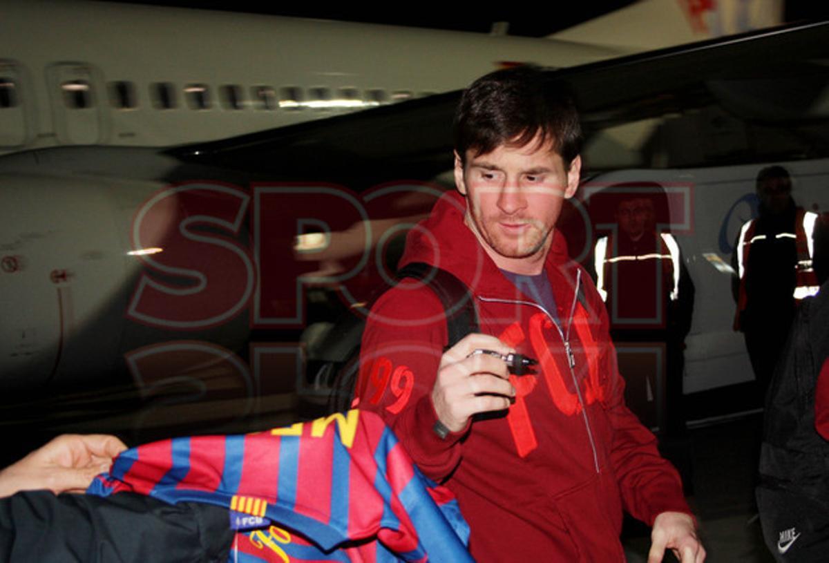 El viaje del Barça a Madrid, en imágenes