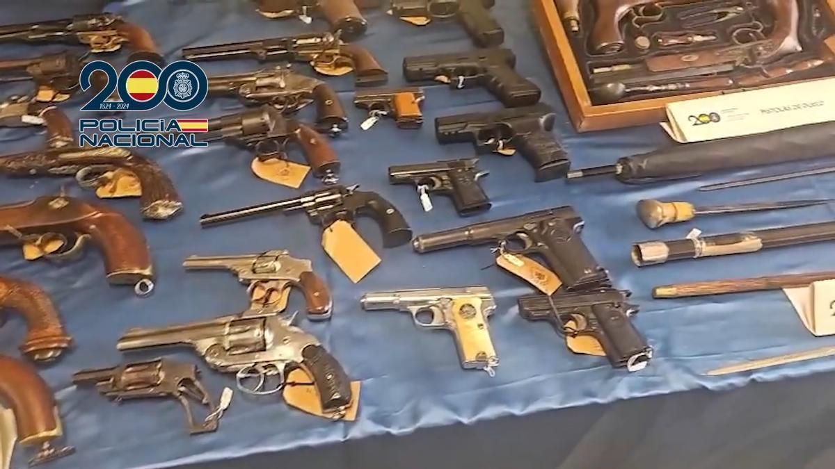 VÍDEO: La Policía Nacional desarticula una red de tráfico de armas en Asturias con cinco detenidos