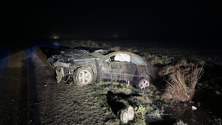 Herido tras salirse de la vía el turismo en el que viajaba en Salamanca